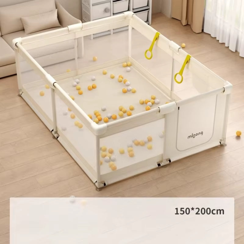 Baby Playpen Baby Safety Fence Portable Baby Playground Folding Activity Fence for 0-6 Years Old Kids Play Yard Ball Pit Playpen