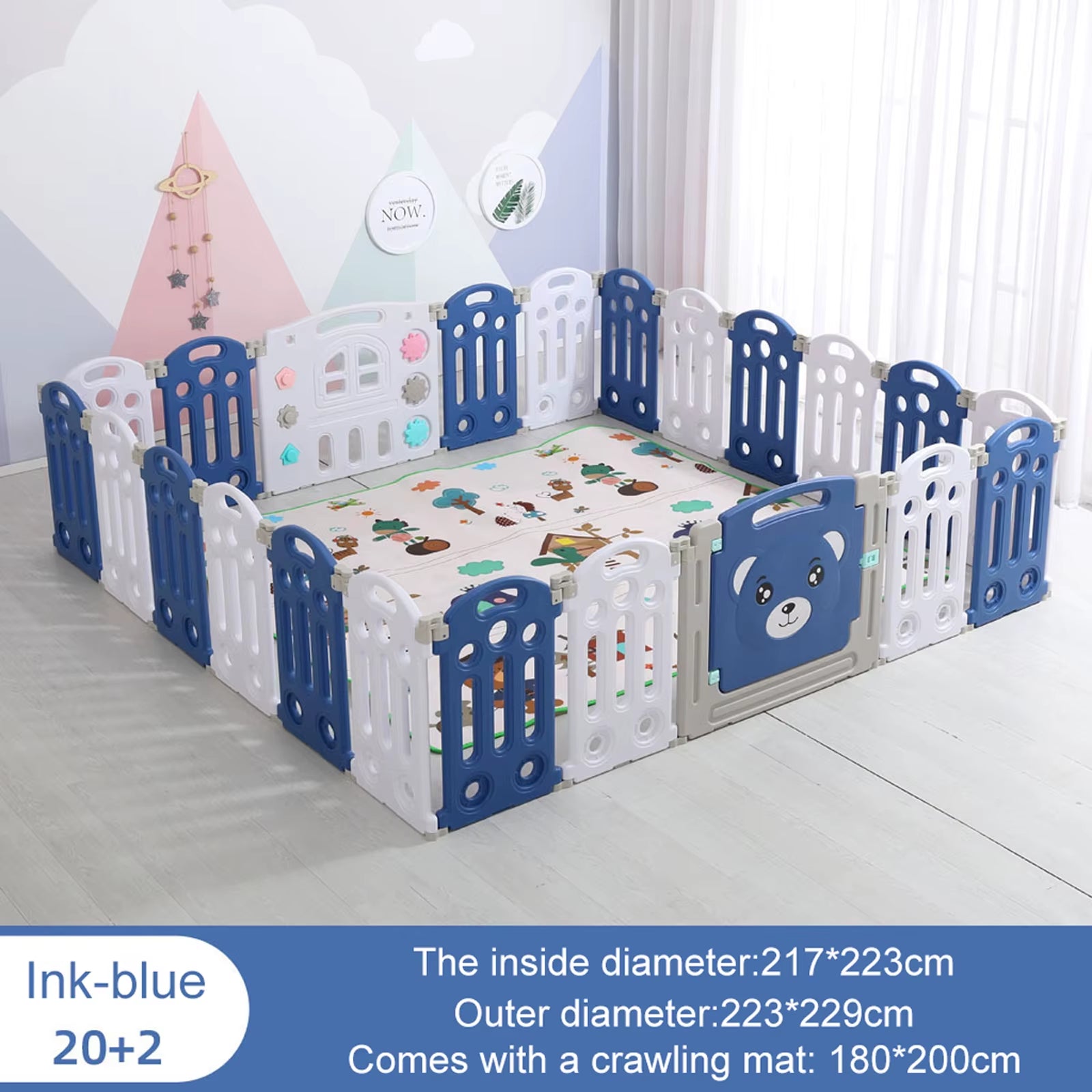 Baby Activity Playen Newborn Multiple Multiple Sizes Fun Set Independent Todler Play Area Baby Playen Apartment New Model Parent-Children Activities Children'S Activities High Products Safe Sustainable