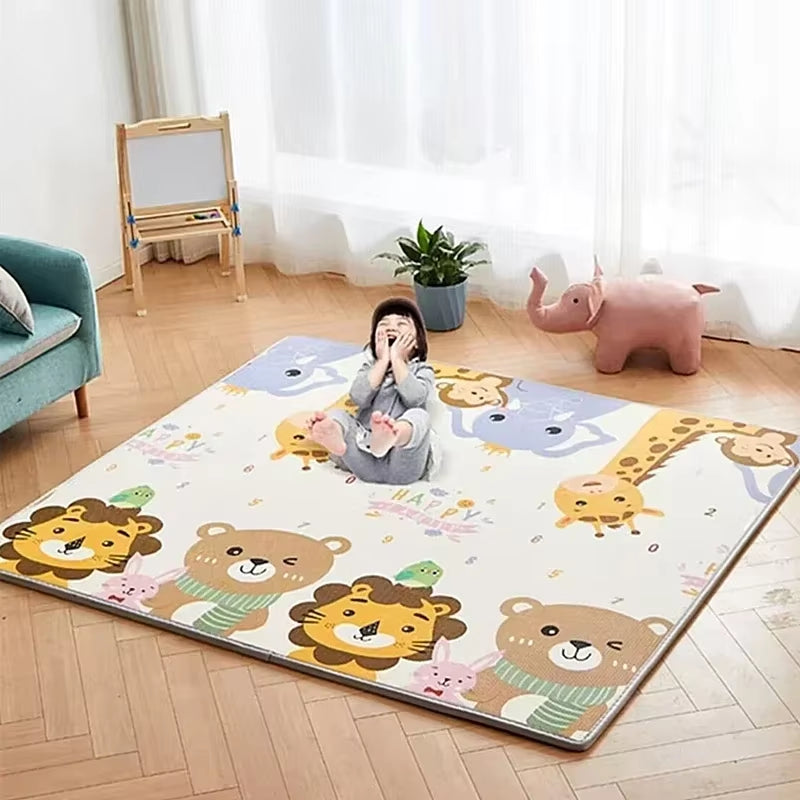 Double Sided Pattern Baby Activities Crawling Play Mats Non-Toxic EPE Baby Activity Gym Room Mat Game Mat for Children'S Mat Rug