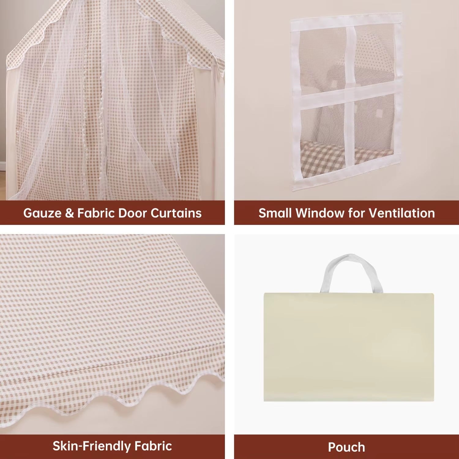 Children Play Tent with Star Lights Boys Girls Princess Toys Small House Outdoor Toddler Playhouse Castle Cubby Kid Play House