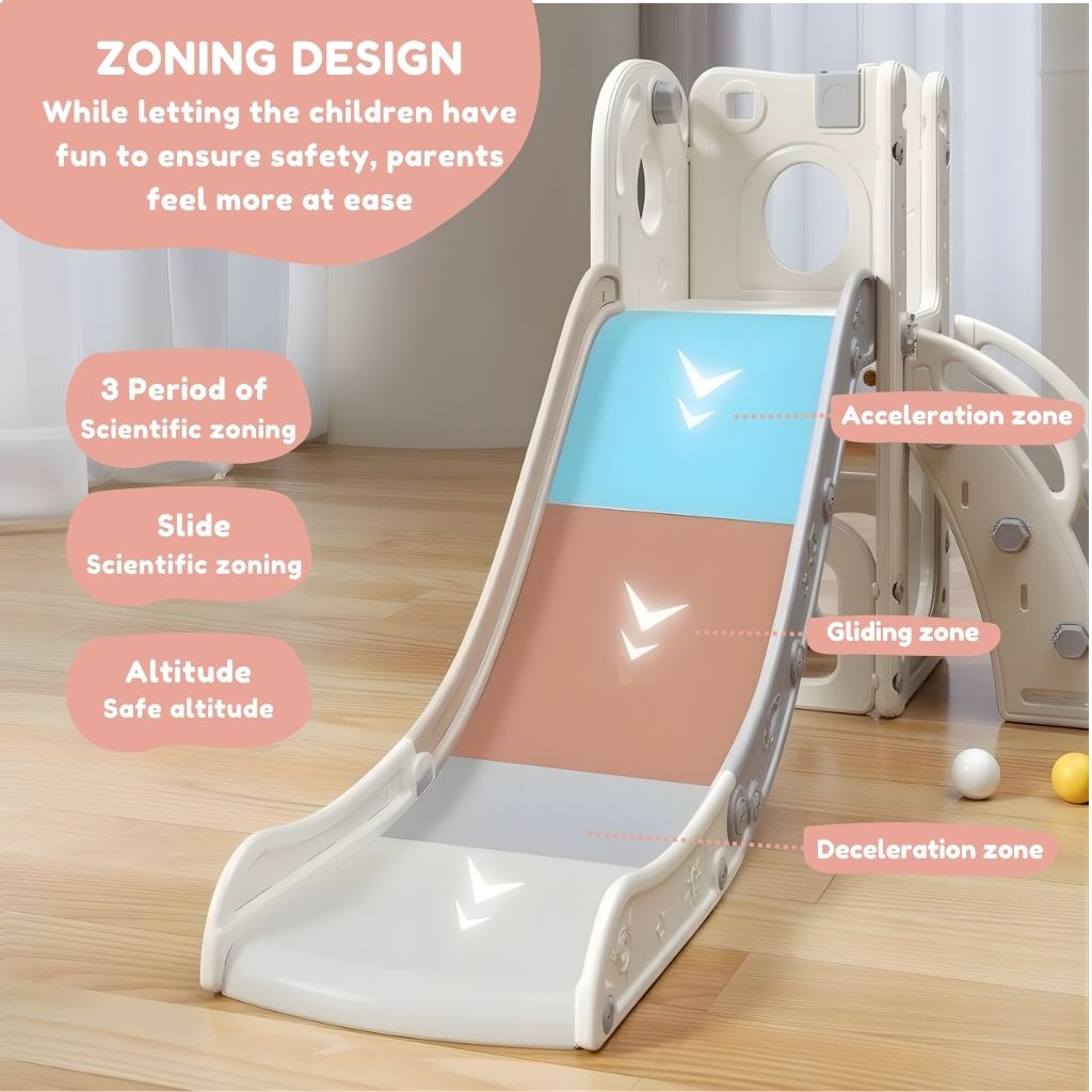 PlaySlide™ 4-in-1 Indoor Toddler Slide & Activity Playset