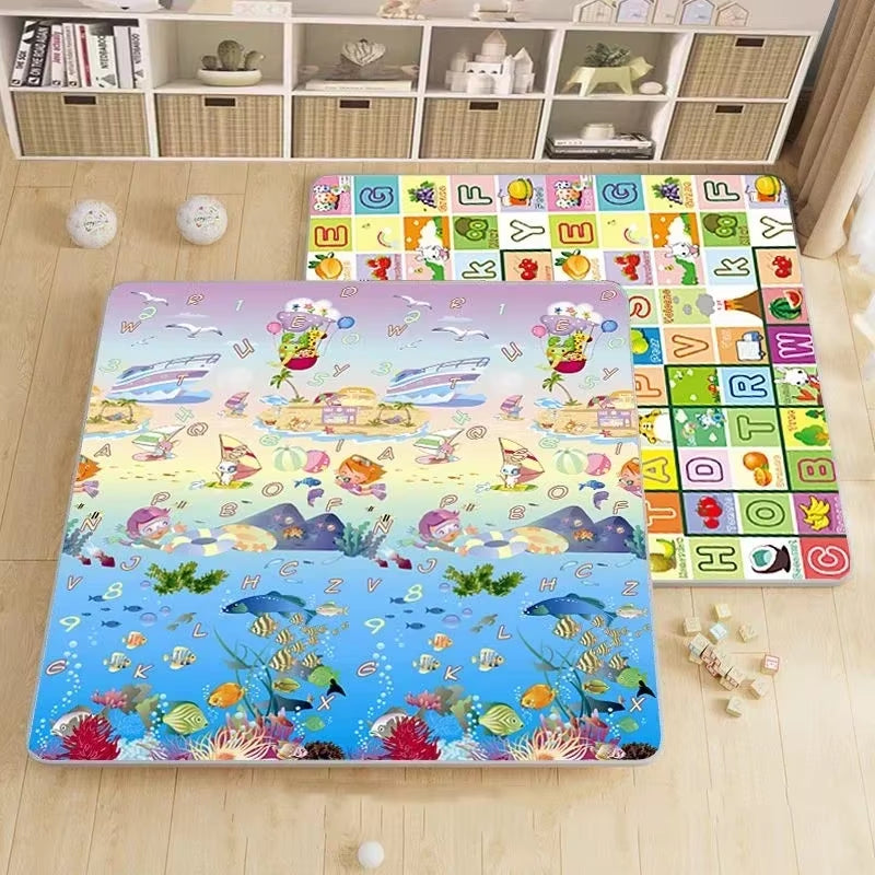 Double Sided Pattern Baby Activities Crawling Play Mats Non-Toxic EPE Baby Activity Gym Room Mat Game Mat for Children'S Mat Rug