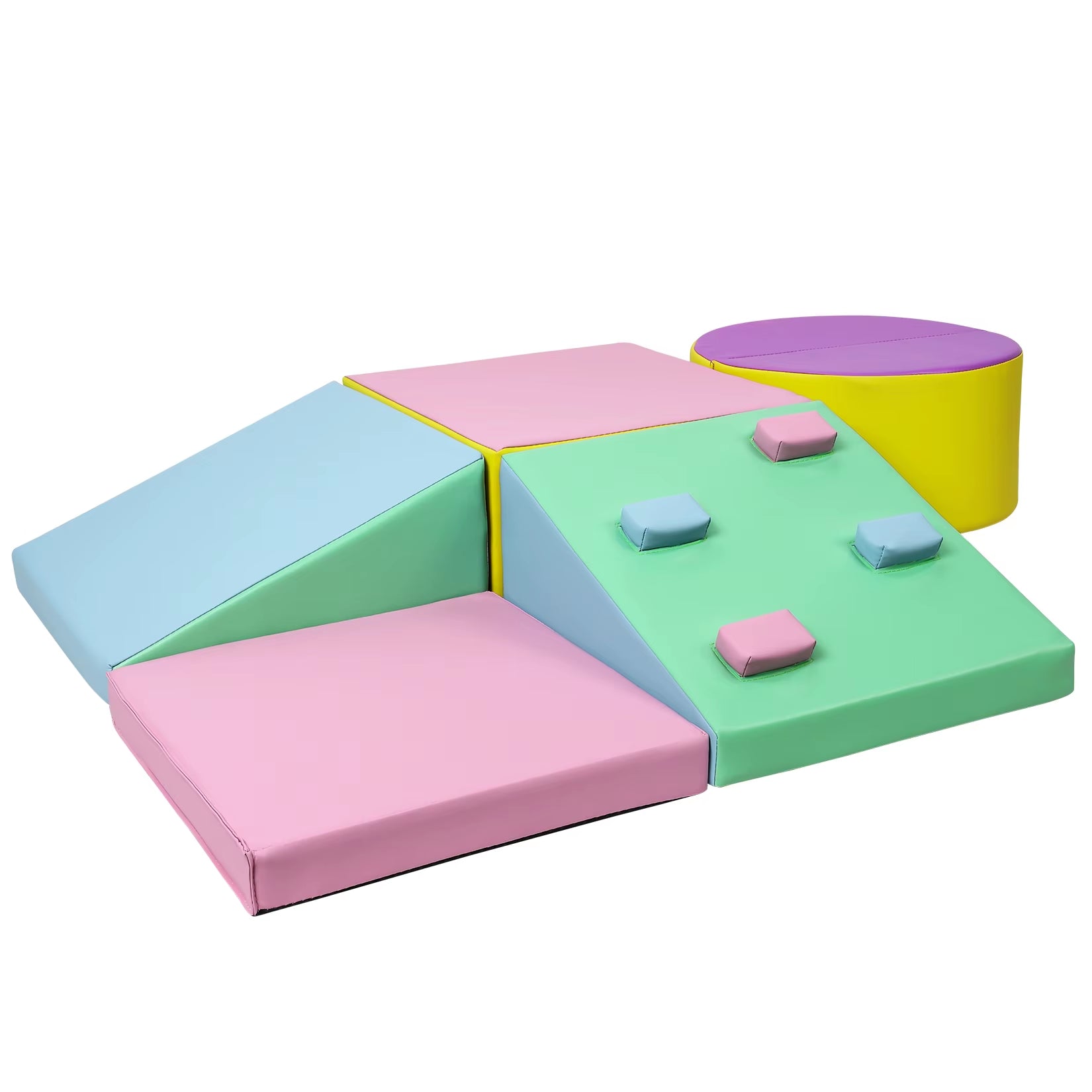 5Pcs Foam Climbing Blocks Soft Climbing Indoor Set Active Play Set for Children Climbing Crawling and Sliding Photography Tools