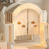 PlayNest™ Bear – Foldable Baby Playpen with Activity Panel