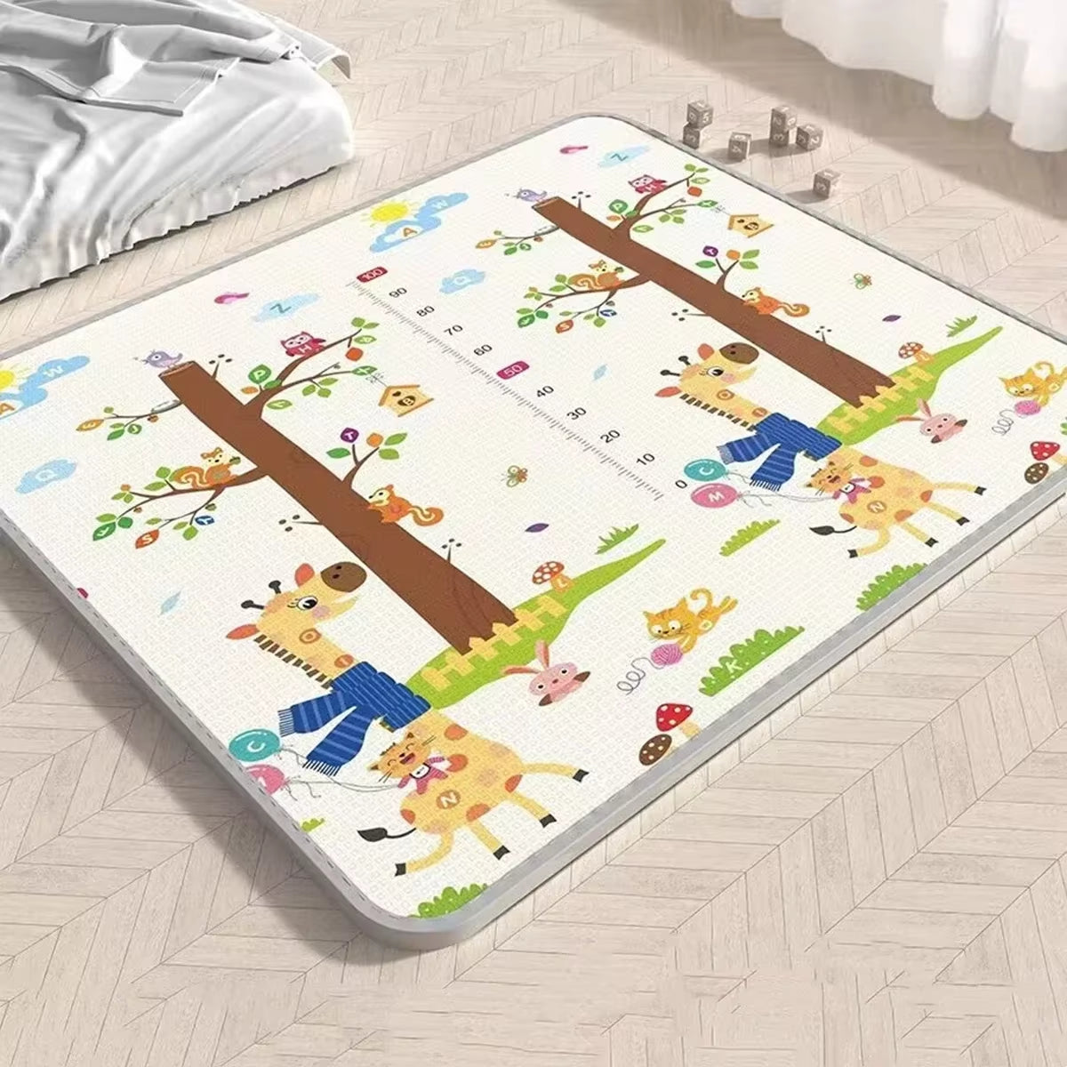 Double Sided Pattern Baby Activities Crawling Play Mats Non-Toxic EPE Baby Activity Gym Room Mat Game Mat for Children'S Mat Rug