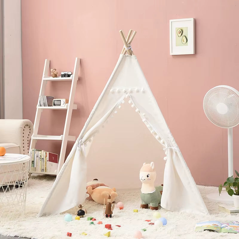 Kid Play House Wigwam for Children 1.35/1.6M Portable Children Tipi Tents Teepee Tent Tipi Infantil Kid Tent Girl Play Room