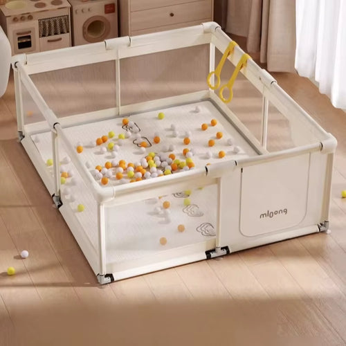 Baby Playpen Baby Safety Fence Portable Baby Playground Folding Activity Fence for 0-6 Years Old Kids Play Yard Ball Pit Playpen