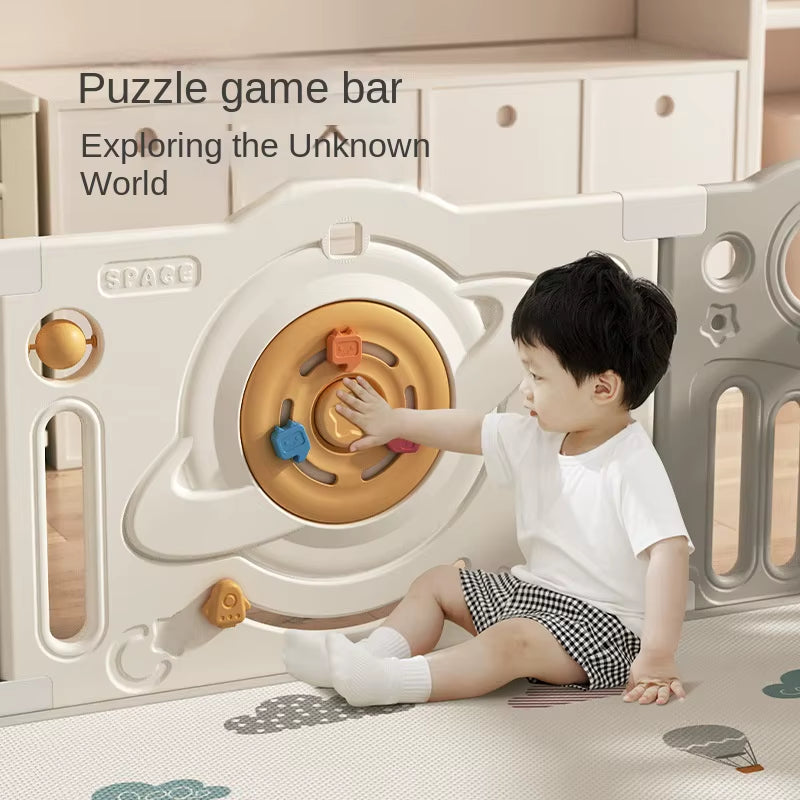 Baby Playpen DIY Infant Safety Barrier Crawling Play Area Indoor Child Safety Fence Home Use Living Room Eco-Friendly Material