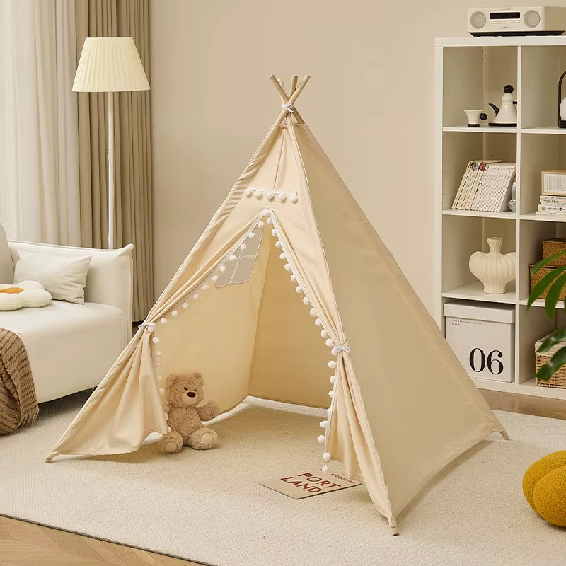 Kid Play House Wigwam for Children 1.35/1.6M Portable Children Tipi Tents Teepee Tent Tipi Infantil Kid Tent Girl Play Room