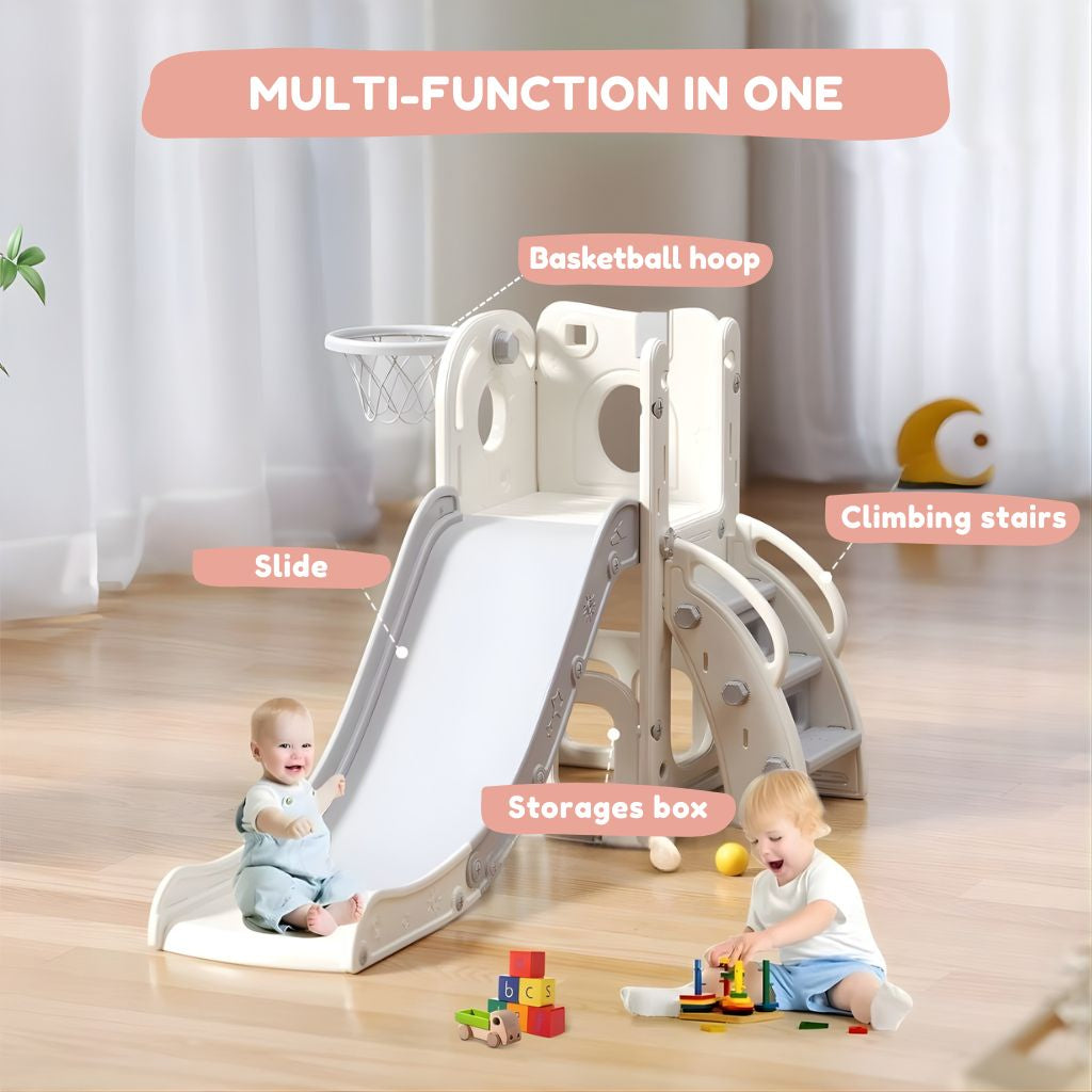 PlaySlide™ 4-in-1 Indoor Toddler Slide & Activity Playset