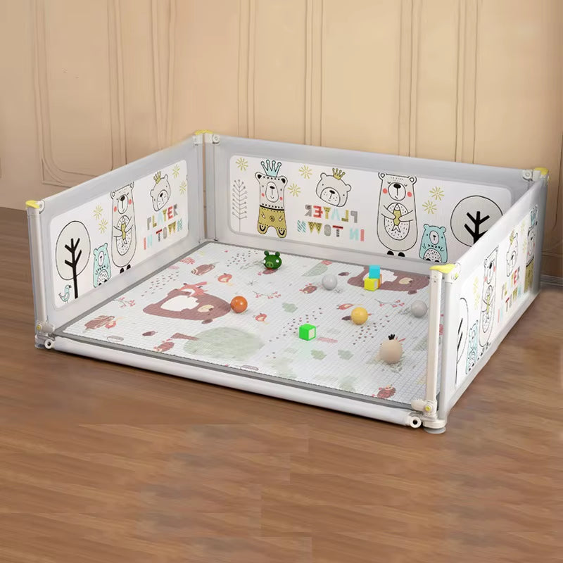 Baby Playpens Liftable Baby Fence Anti-Collision Cartoon Playpen for Children Fence for Games Ball Pool Baby Playground