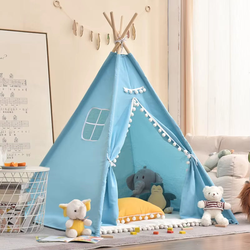 Kid Play House Wigwam for Children 1.35/1.6M Portable Children Tipi Tents Teepee Tent Tipi Infantil Kid Tent Girl Play Room