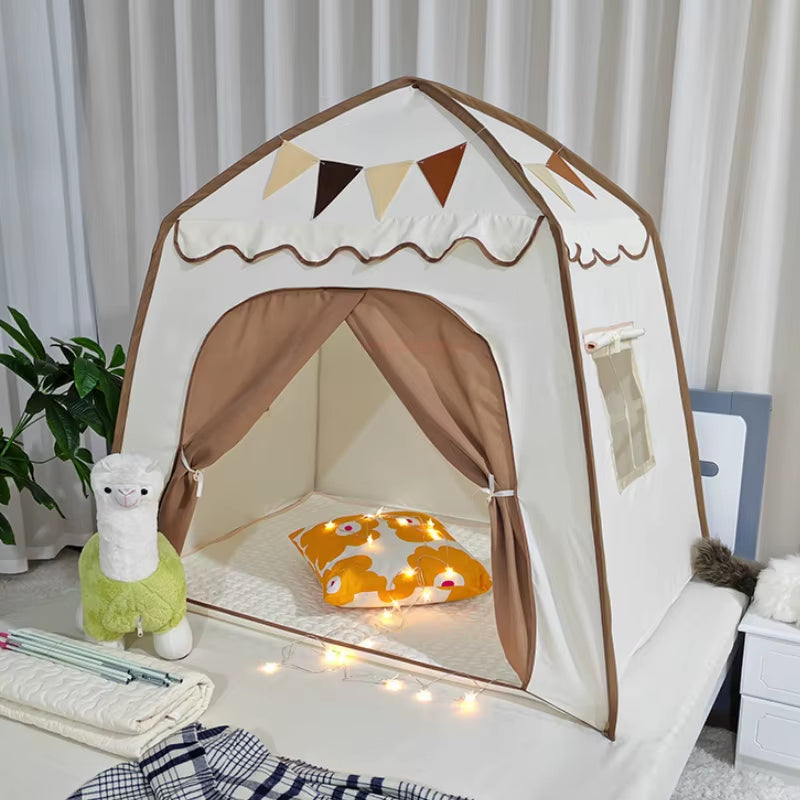 Kids Play Tent Indoor Portable Foldable Teepee Children Bed Tent Outdoor Dome Tent Play House Cottage Dream Tent on Bed