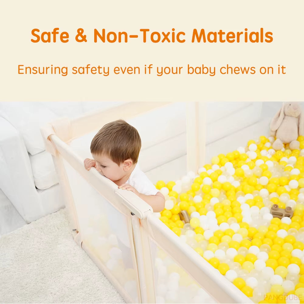 New Arrival Foldable Baby Playpen Portable Fence Baby Activity Playground 150×180×70Cm,180×200×70Cm Dry Ball Pool Pit