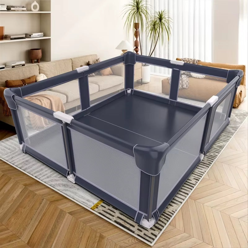 Foldable Kids Safety Fence – No-Tools Assembly Playpen for Toddlers, Indoor/Outdoor Baby Barrier with Easy Installation