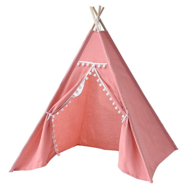 Kid Play House Wigwam for Children 1.35/1.6M Portable Children Tipi Tents Teepee Tent Tipi Infantil Kid Tent Girl Play Room