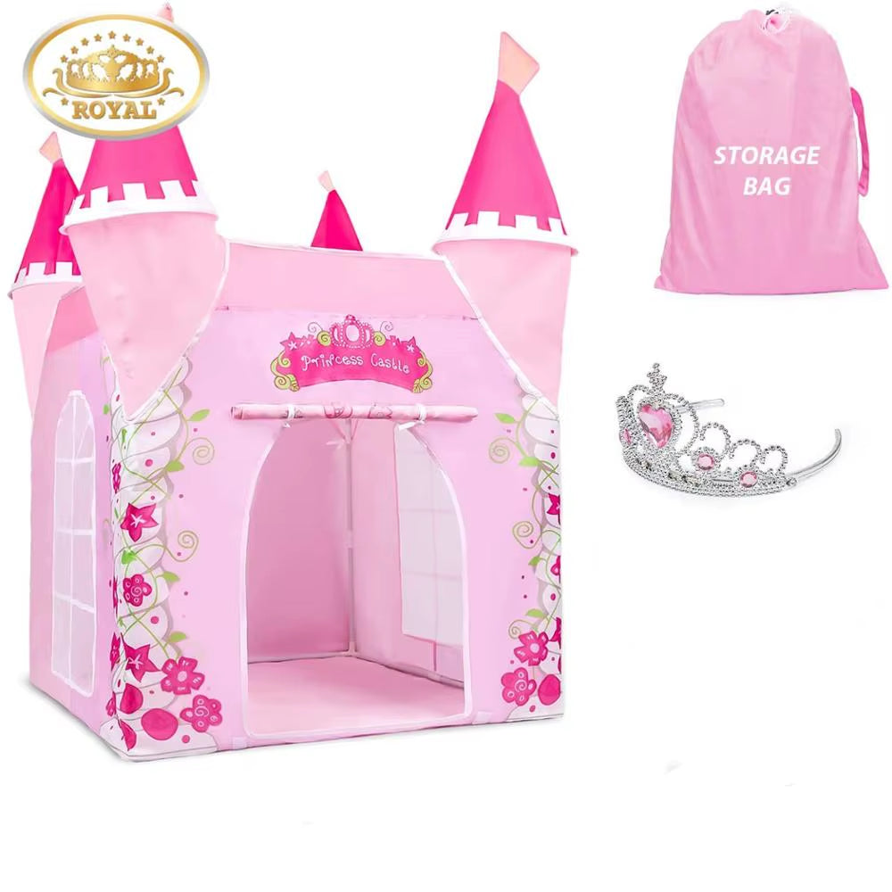 Child Toys Tents Princess Castle Play Tent Girl Princess Play House Indoor Outdoor Kids Housees Play Ball Pit Pool Playhouse