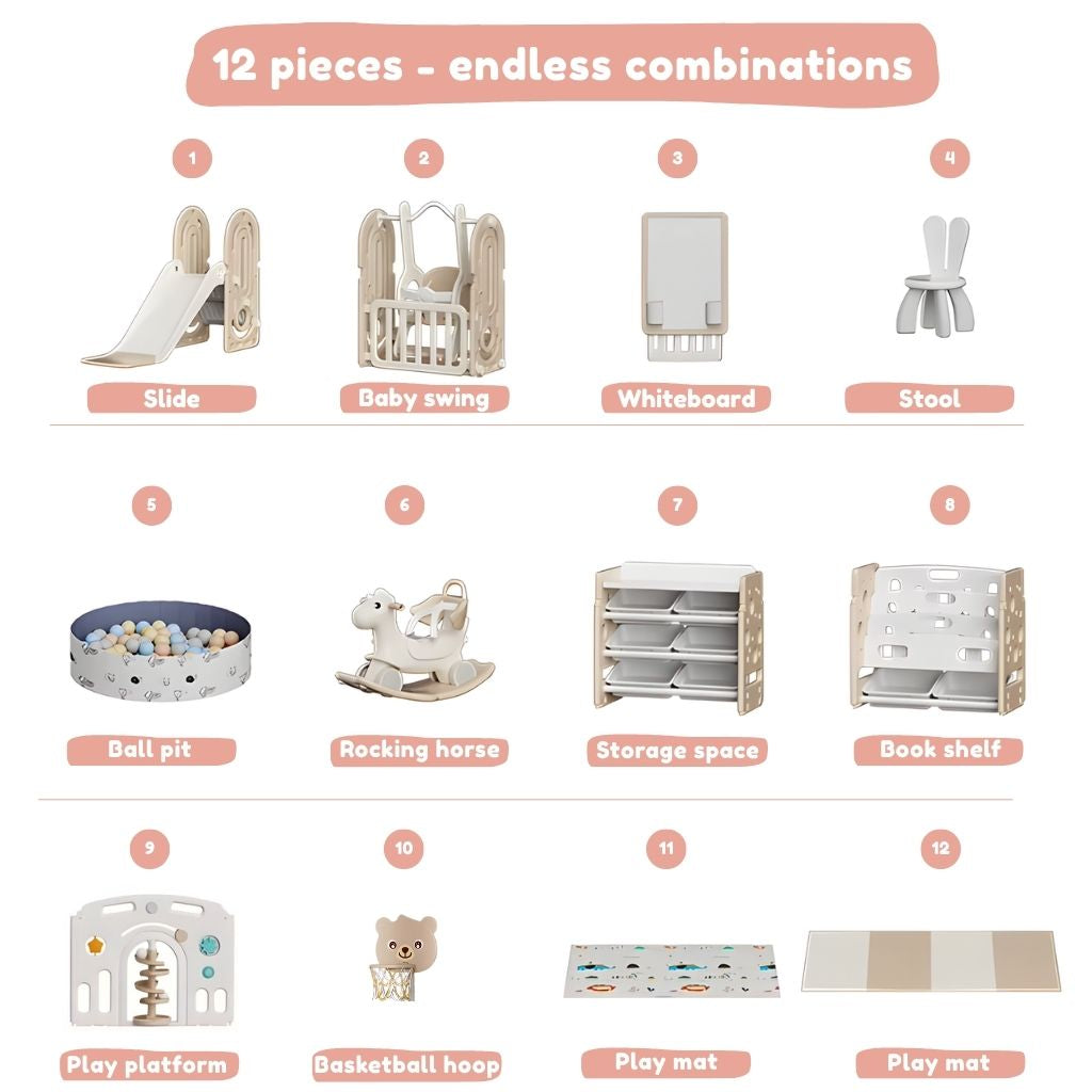 AdventurePark™ Bear 10-in-1 Indoor Playground