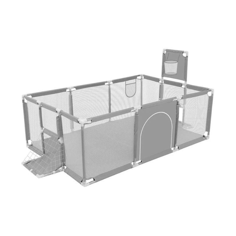 PlayArena™ – Extra-Large Baby Playpen with Sports Hoop