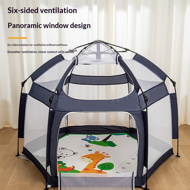 SunNest™ – Foldable Baby Beach & Travel Playpen