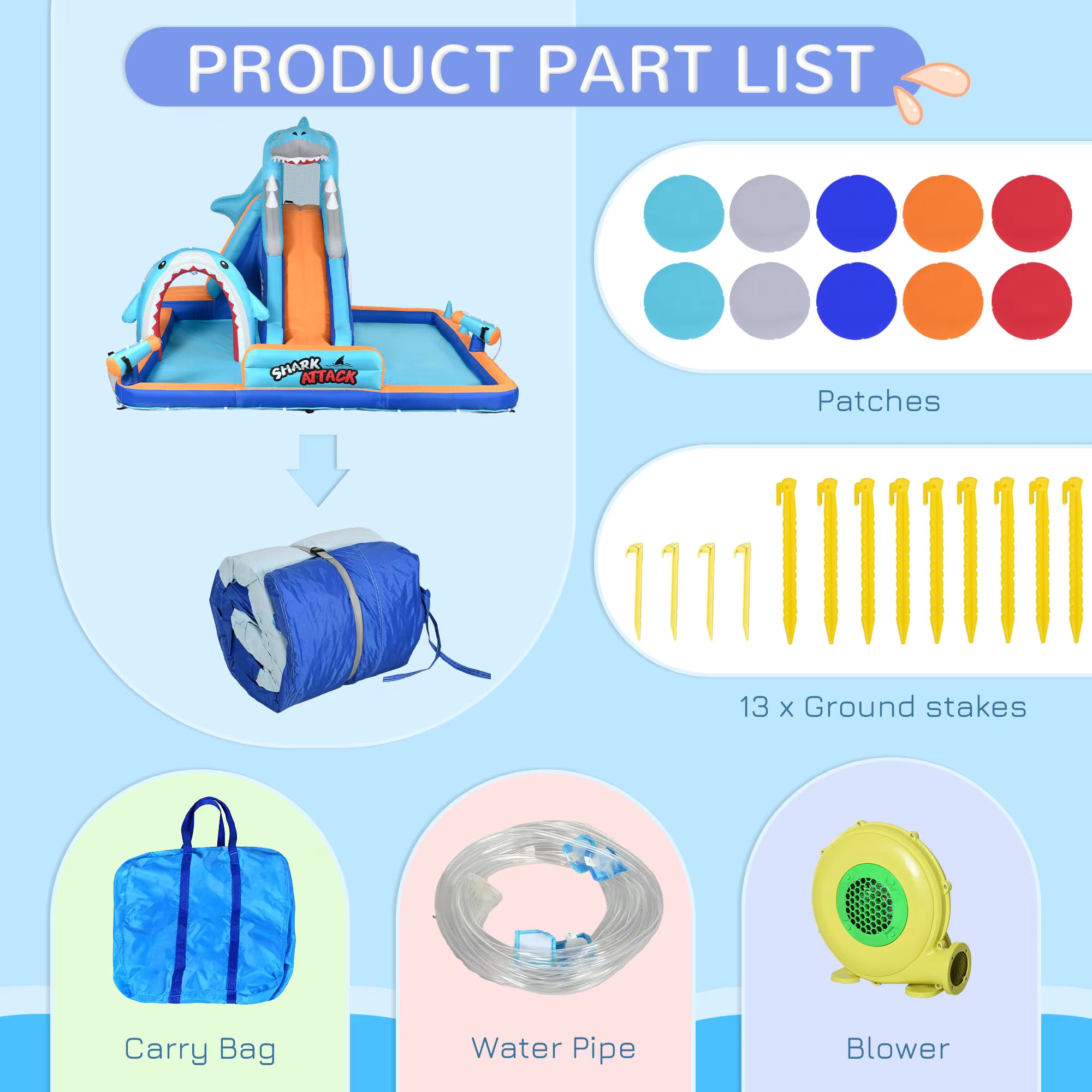 SharkSplash™ – Giant Inflatable Water Park