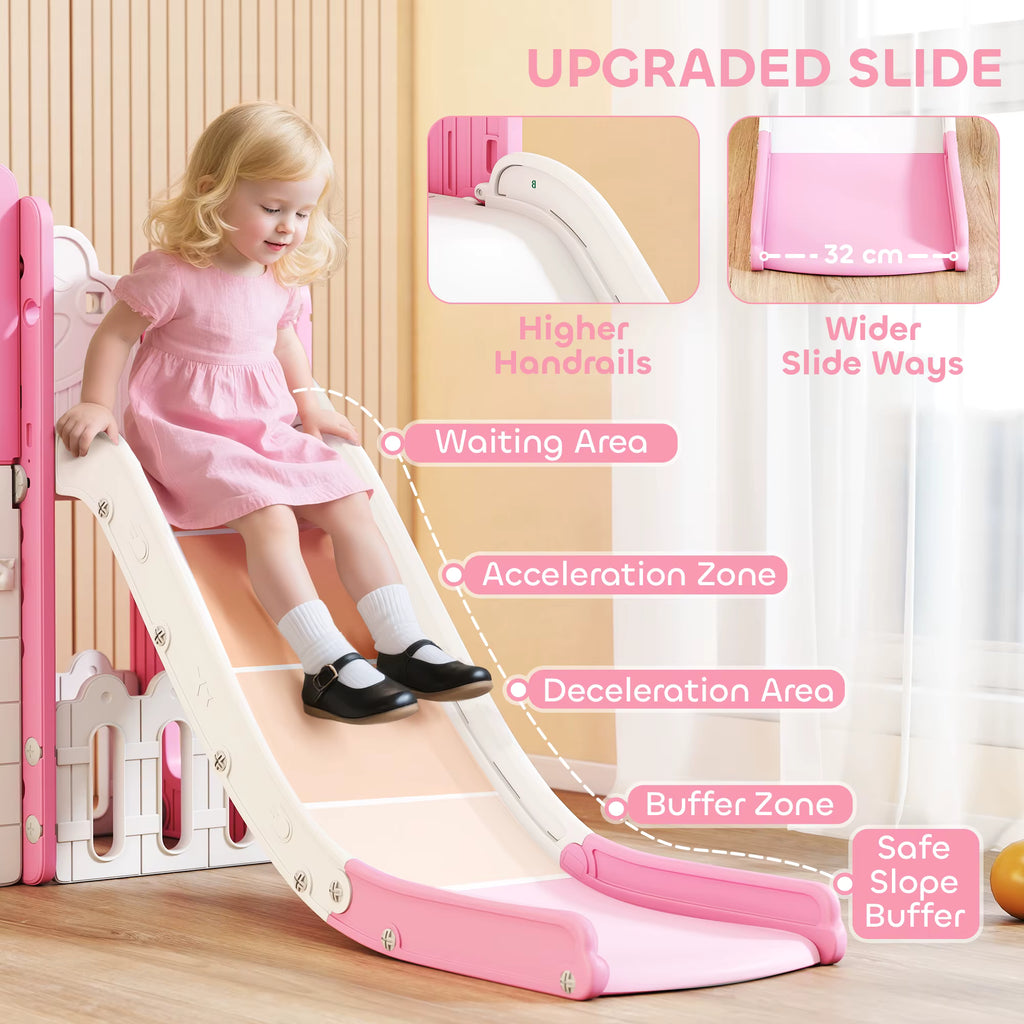 Nubely - PlayAdventure™ 7-in-1 Toddler Slide & Activity Playground - Playground -