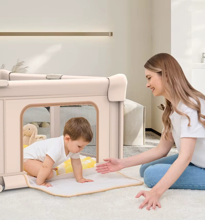PlaySafe™ – Foldable Baby Playpen with Breathable Mesh