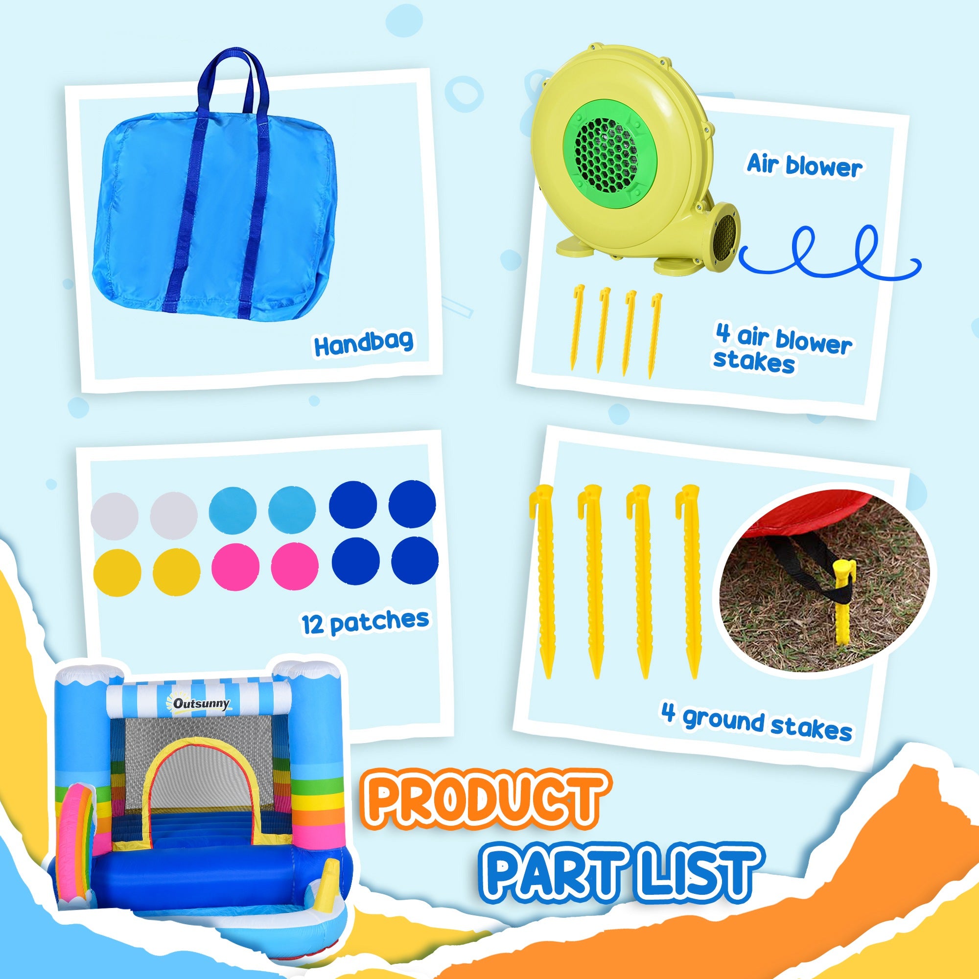 BounceSplash™ – Inflatable Bouncy Castle with Pool