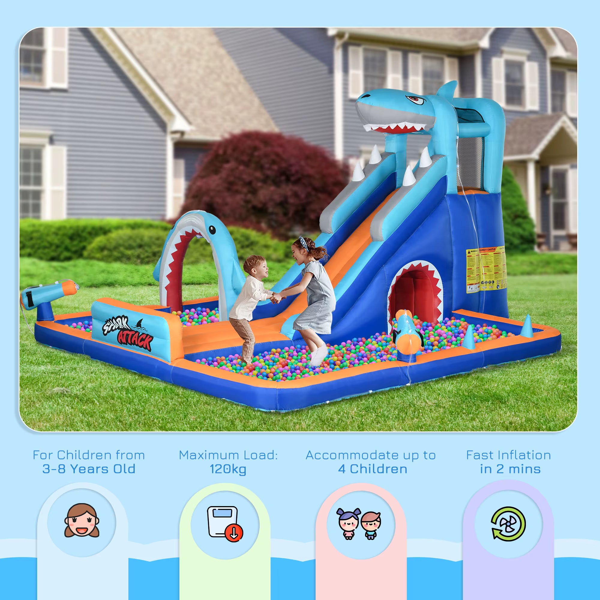 SharkSplash™ – Giant Inflatable Water Park