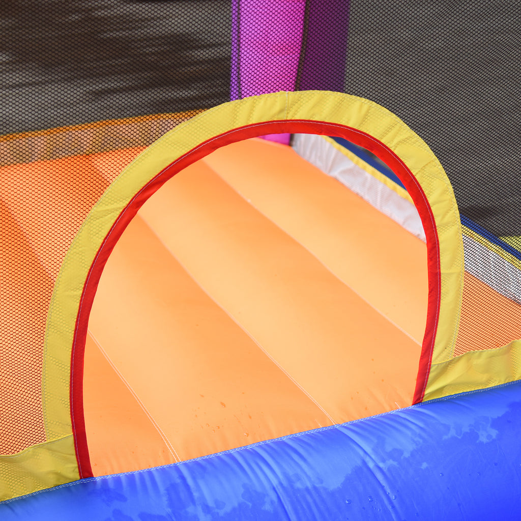 SplashBounce™ – Inflatable Water Park with Slide & Pool