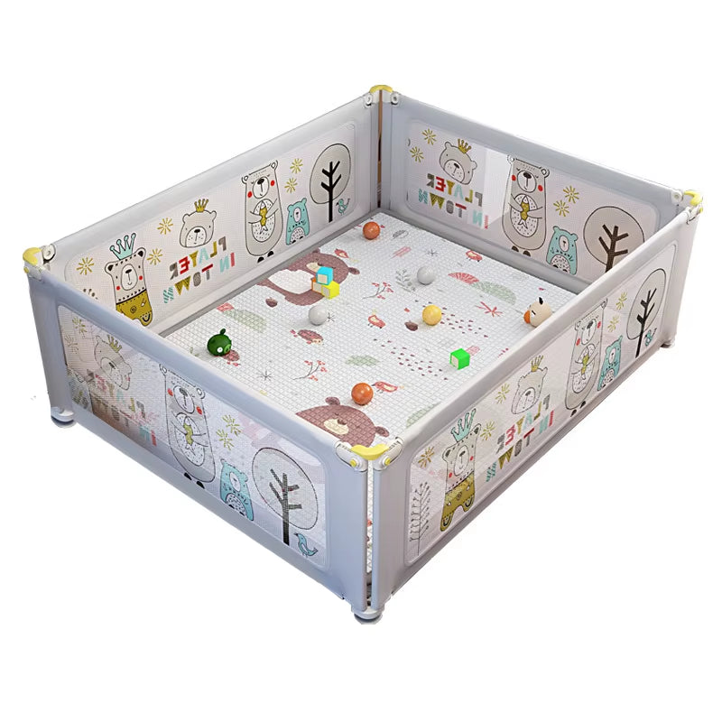 Baby Playpens Liftable Baby Fence Anti-Collision Cartoon Playpen for Children Fence for Games Ball Pool Baby Playground