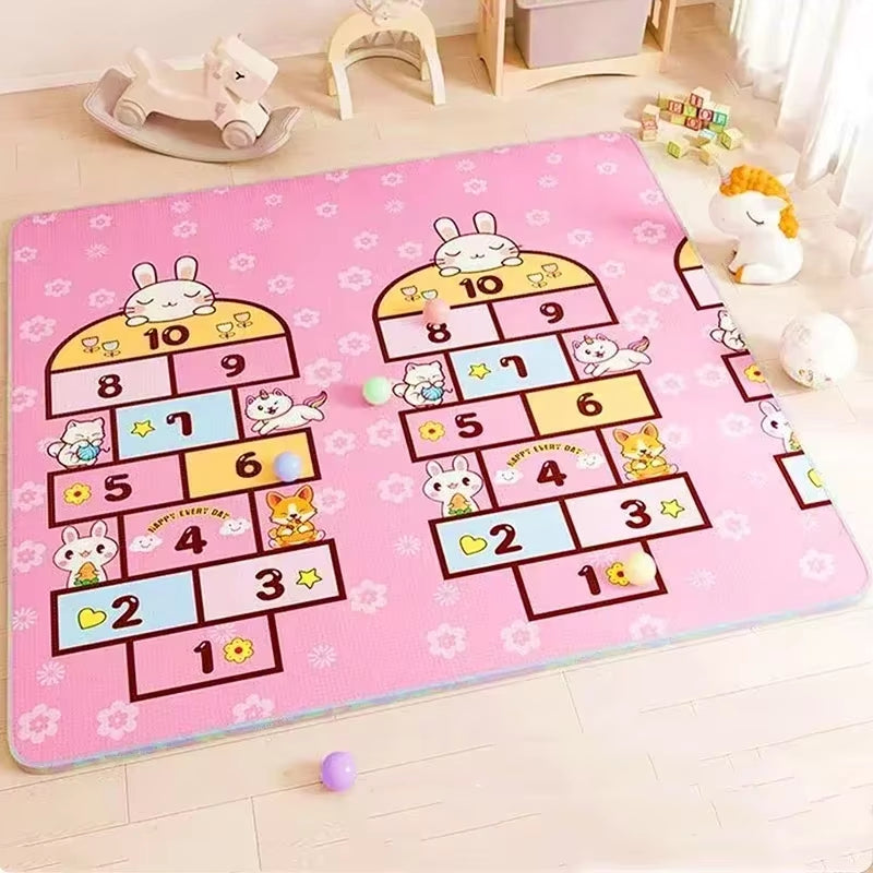 Double Sided Pattern Baby Activities Crawling Play Mats Non-Toxic EPE Baby Activity Gym Room Mat Game Mat for Children'S Mat Rug