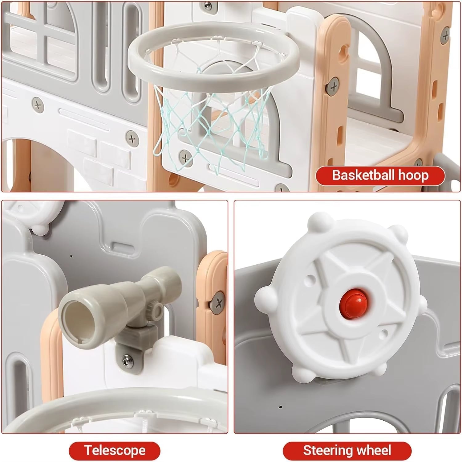 Nubely - AdventureZone™ – 8-in-1 Indoor & Outdoor Toddler Playground - Playground -
