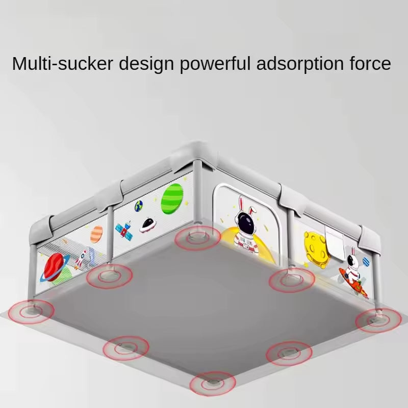 Foldable Sponge Baby Guardrail Crawling Play Mat Anti-Bump Protection Washable Playpen Indoor Children Household Safety