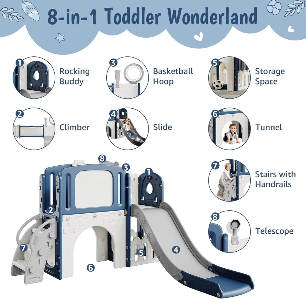 Nubely - AstroPark™ 8-in-1 Toddler Indoor Playground - Playground -
