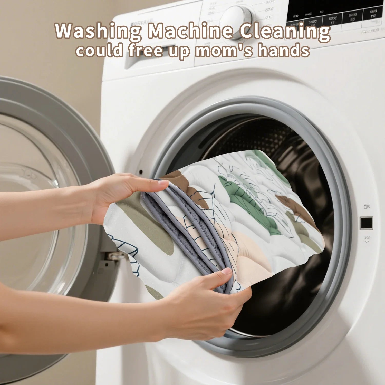 Baby Play Mats, Crawling Playpen Mat, Thicken Soft Padding Foam Playmat Foldable Crawling Mats, Non-Slip & Machine Washable