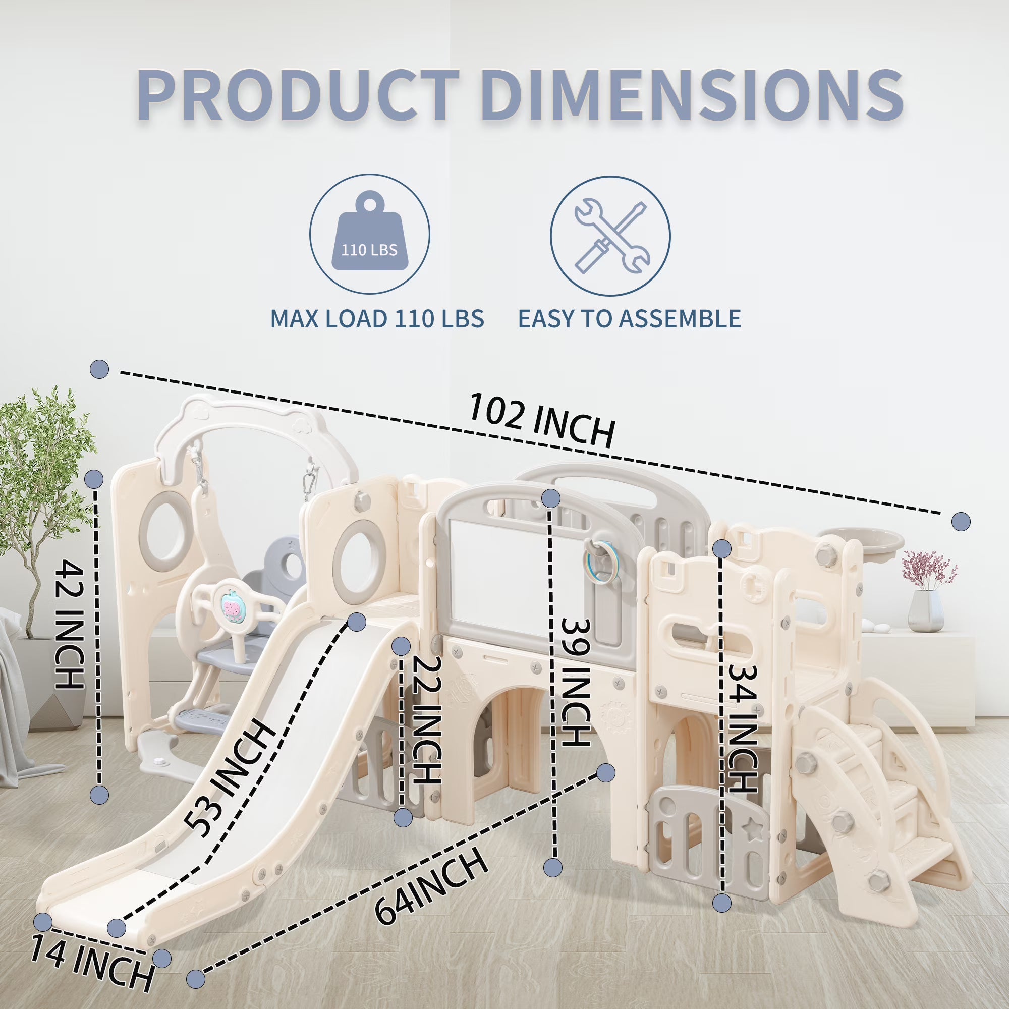 PlayWorld™ Pro – 12-in-1 Foldable Toddler Playground
