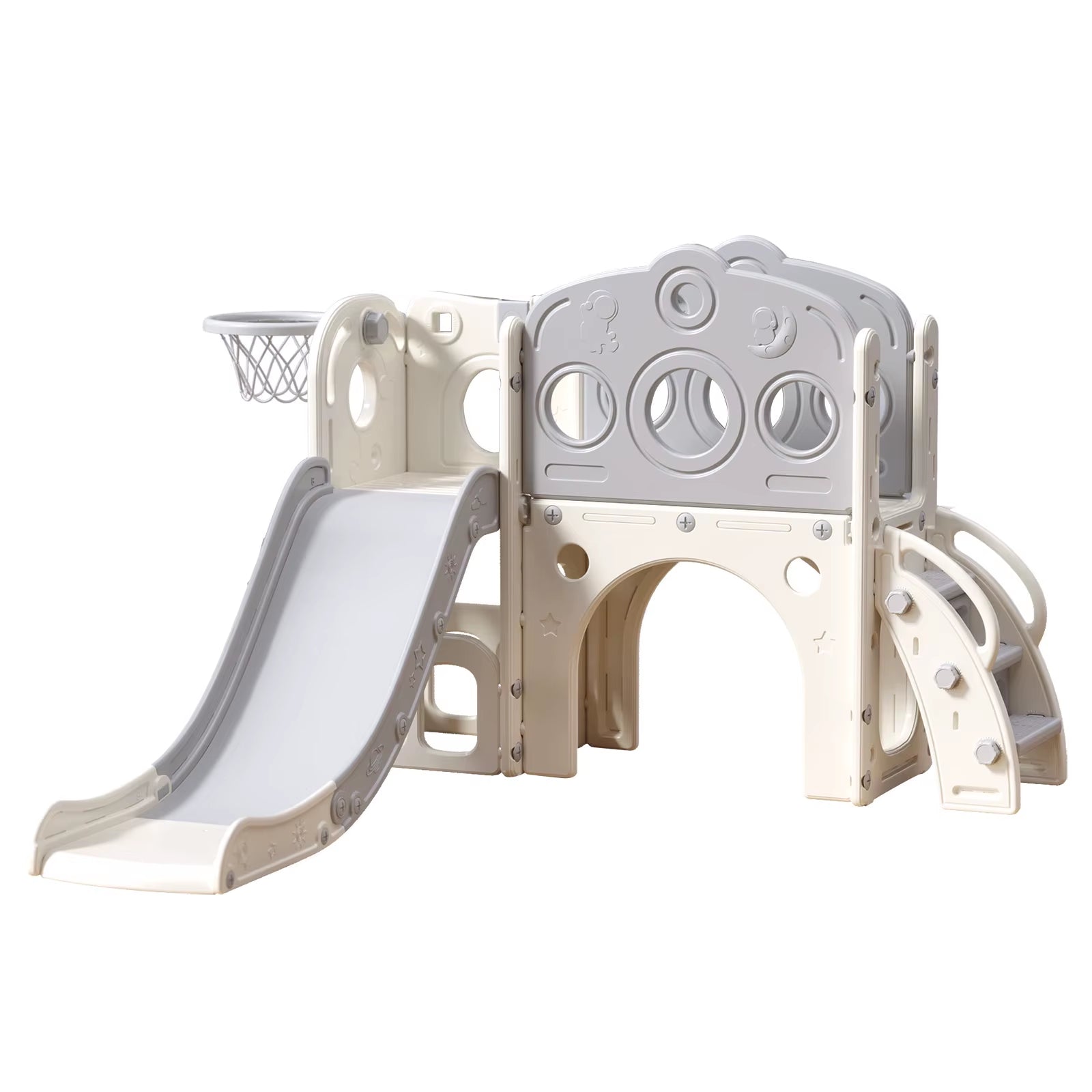 UBRAVOO Children'S Slide, Extra Long Toddler Slide with Playpen, Storage Space and Non-Slip Steps,Dor 1-6 Months