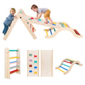 Nubely - ClimbNest™ Pro – 7-in-1 Foldable Montessori Wooden Climber - Playground -