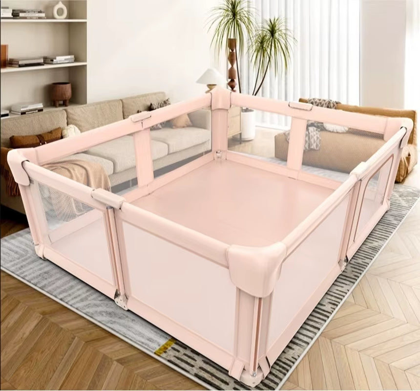 Foldable Kids Safety Fence – No-Tools Assembly Playpen for Toddlers, Indoor/Outdoor Baby Barrier with Easy Installation