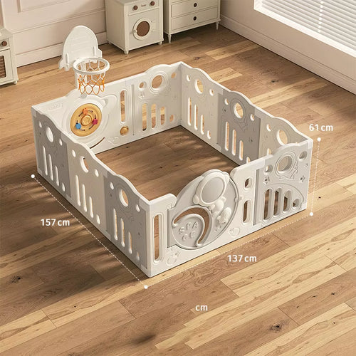 Baby Playpen DIY Infant Safety Barrier Crawling Play Area Indoor Child Safety Fence Home Use Living Room Eco-Friendly Material