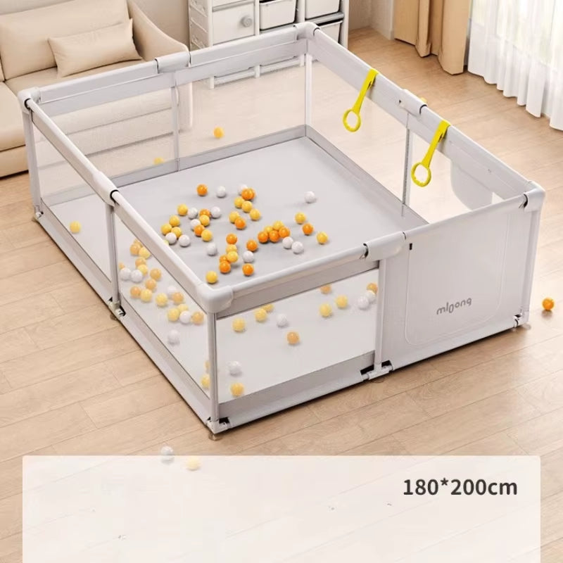 Baby Playpen Baby Safety Fence Portable Baby Playground Folding Activity Fence for 0-6 Years Old Kids Play Yard Ball Pit Playpen