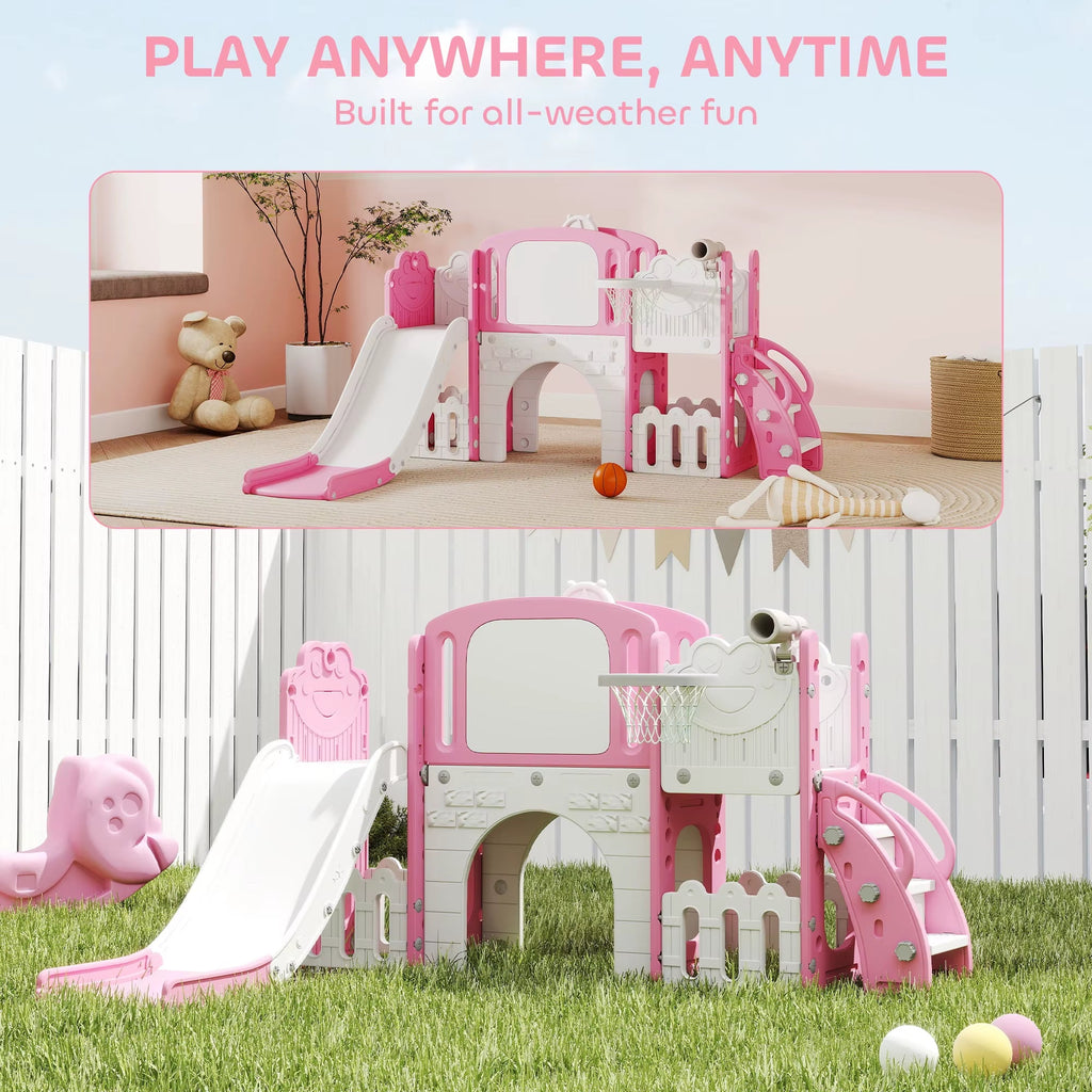 Nubely - PlayAdventure™ 7-in-1 Toddler Slide & Activity Playground - Playground -
