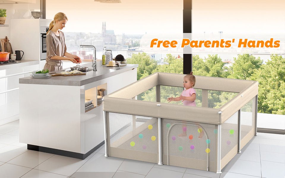 Nubely - PlayGo™ Lite – Foldable Portable Baby Playpen - Playpen -