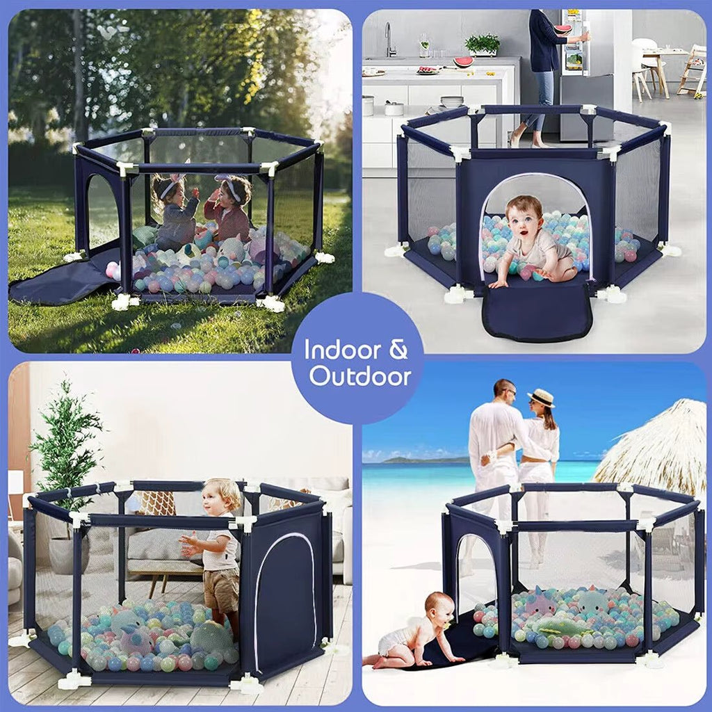Nubely - PlayGuard™ – Breathable Mesh Baby Playpen - Playpen -