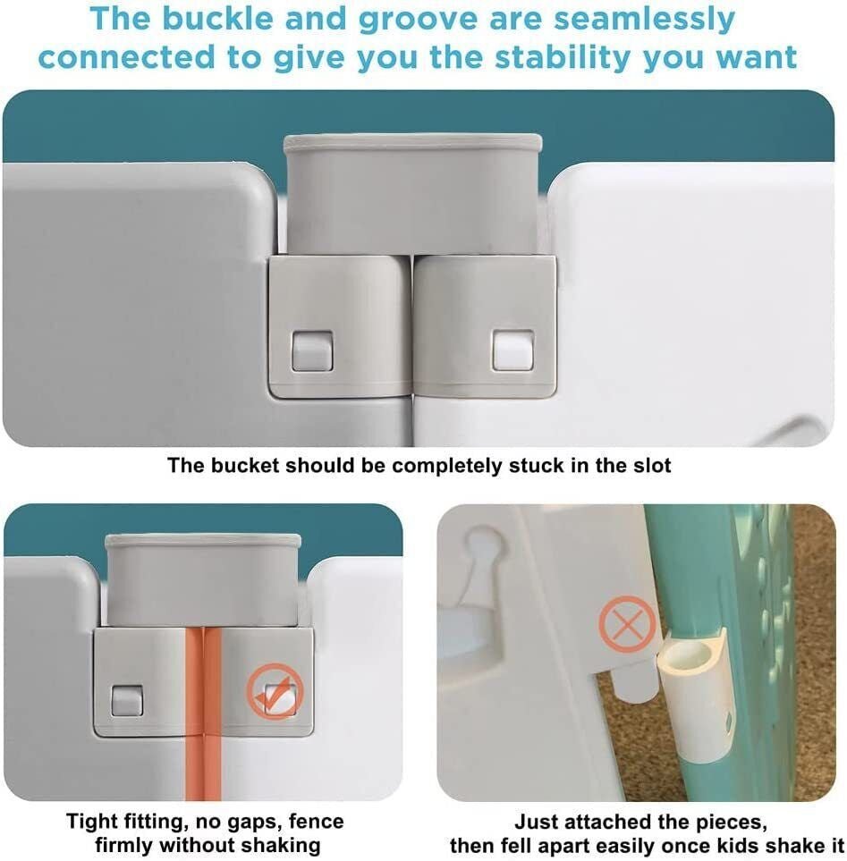 Nubely - PlayGuard™ – Foldable Baby Playpen - 