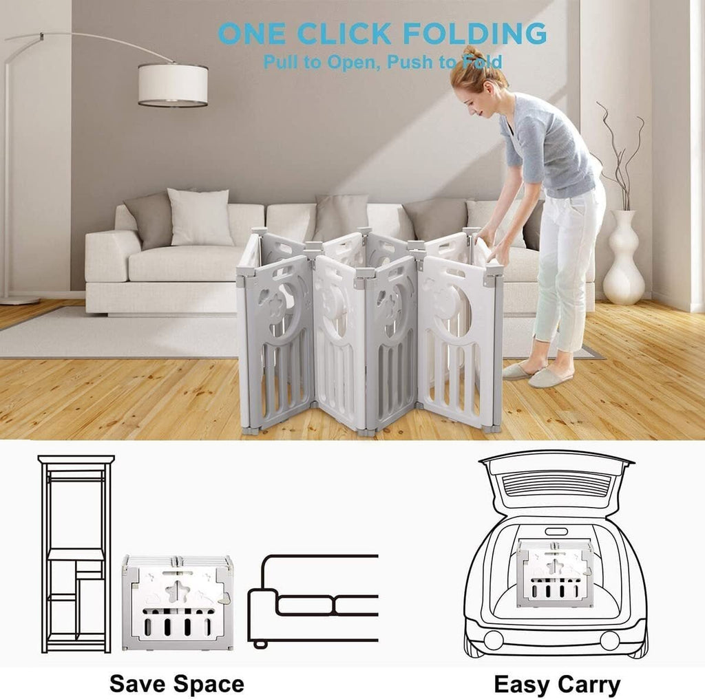 Nubely - PlayGuard™ – Foldable Baby Playpen - 