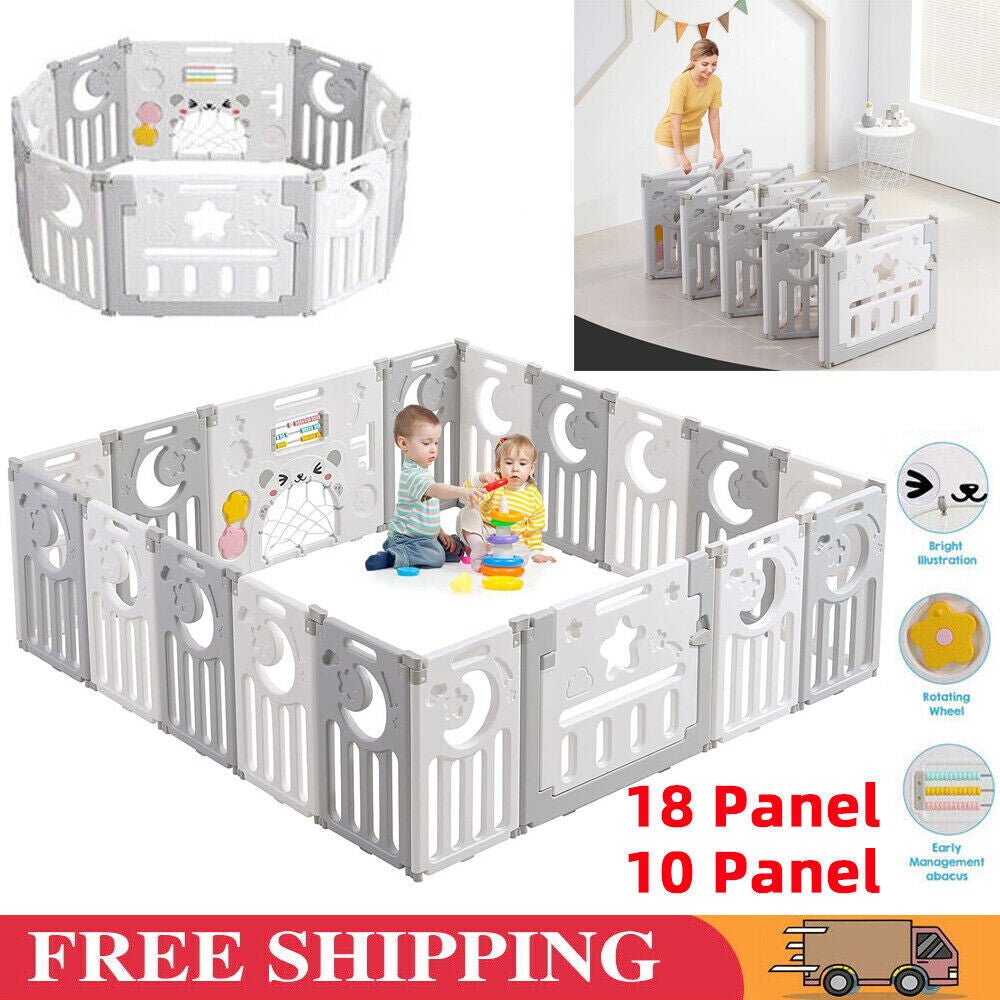 Nubely - PlayGuard™ – Foldable Baby Playpen - 