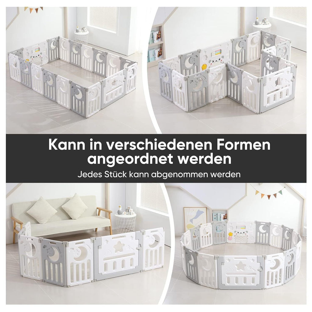 Nubely - PlayGuard™ – Foldable Baby Playpen - 