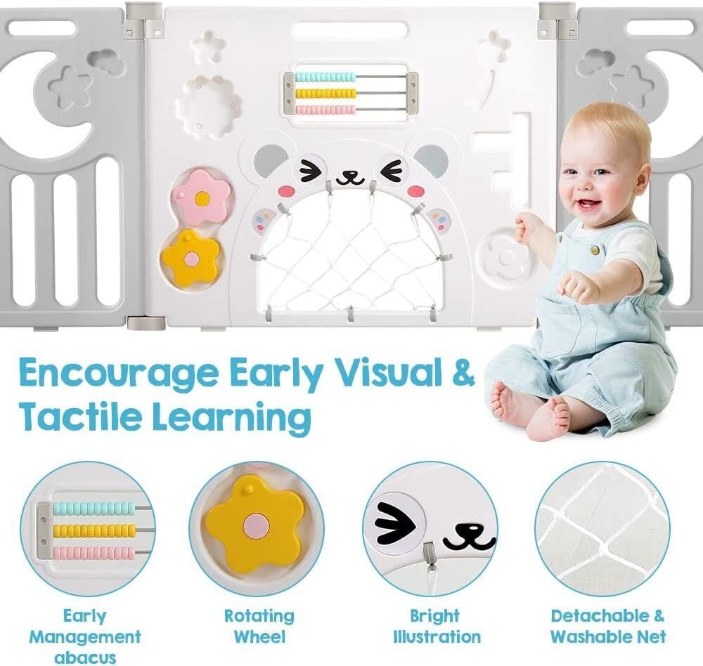 Nubely - PlayGuard™ – Foldable Baby Playpen - 